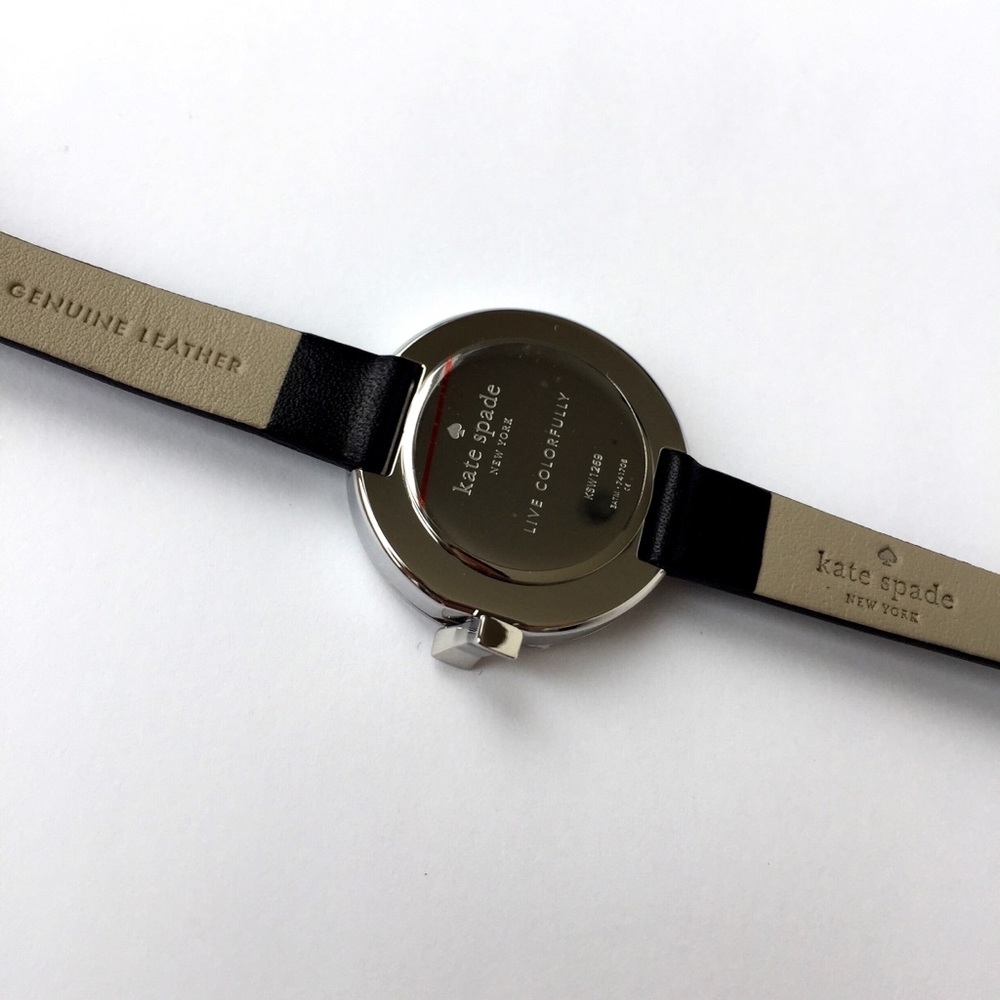 New Kate Spade Park Row Leather Strap Watch - Picture 7 of 8